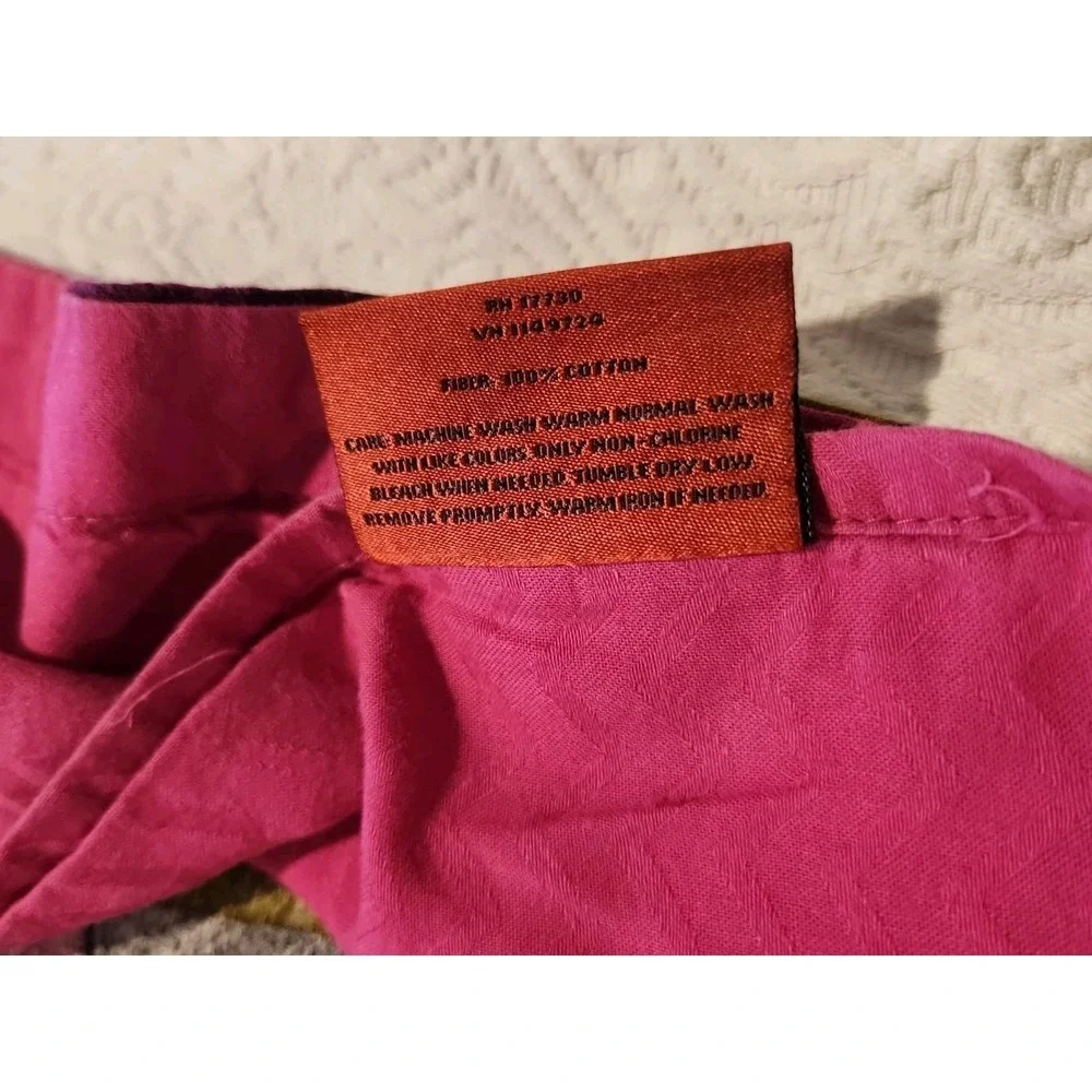 2 /MISSONI for Target PURPLE PASSIONE King Pillow Shams + Bag/ Craft Fabric READ